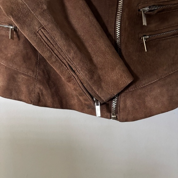 Mango 100% PIGSKIN leather jacket - brown - Picture 4 of 8